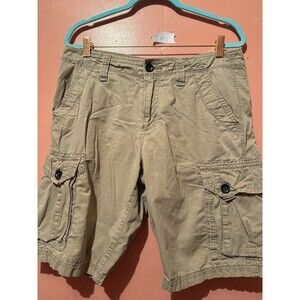 Union Mens Shorts 31 Regular Beige Light Brown Cargo Bottoms Pockets Casual